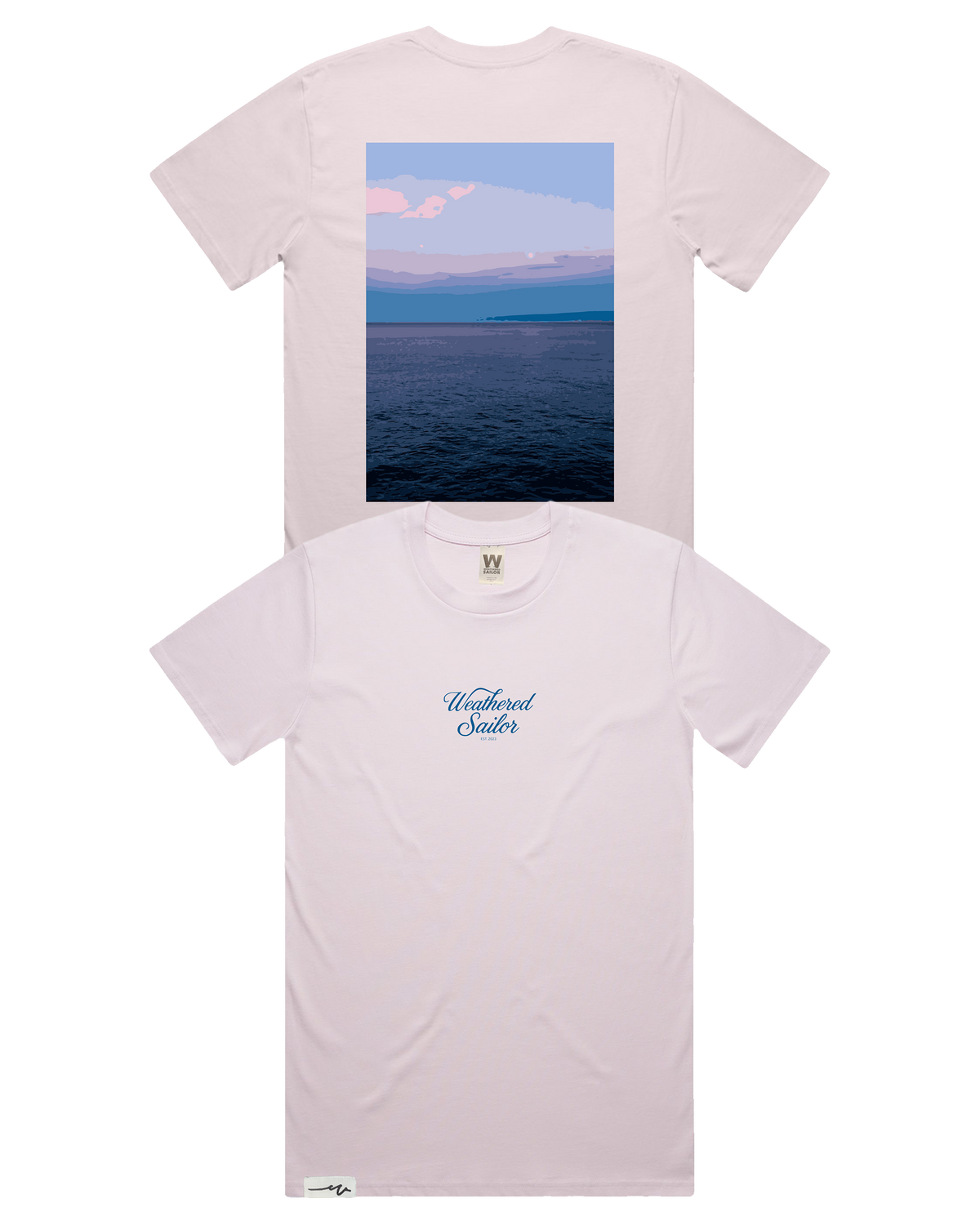 Calm Script Tee (transparent)