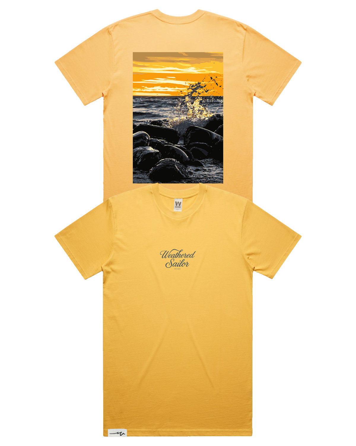 Clash Script Tee (transparent)