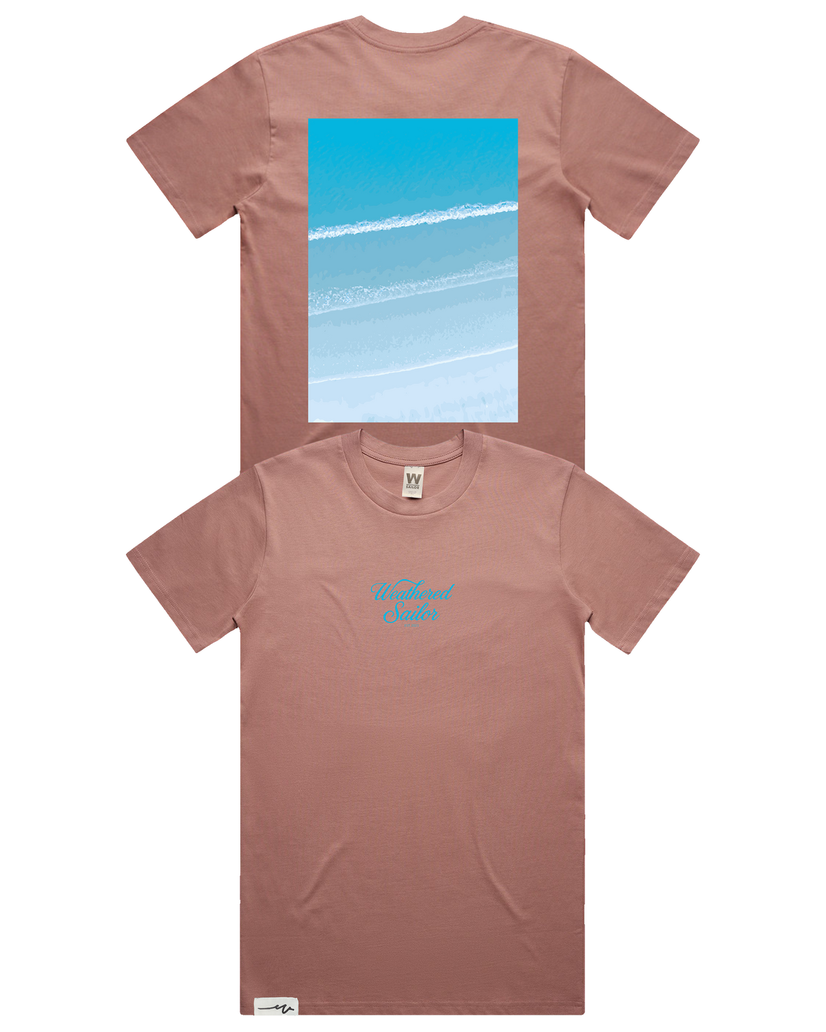 Drift Script Tee (transparent)