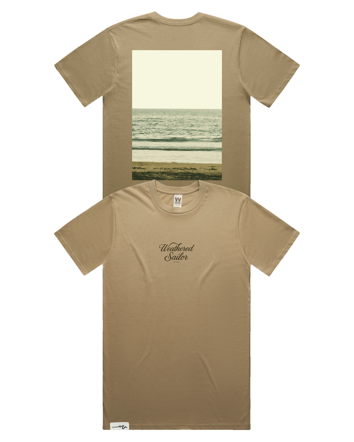 Hush Script Tee (transparent)