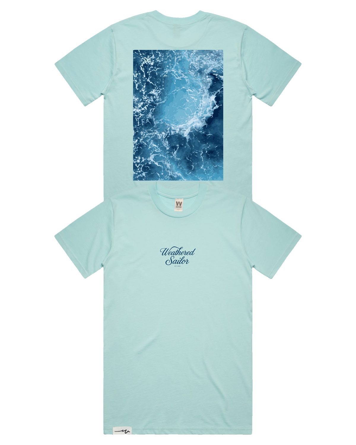 Pulse Script Tee (transparent)