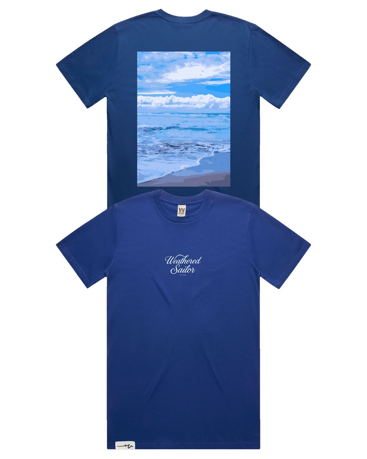 Shore Script Tee (transparent)