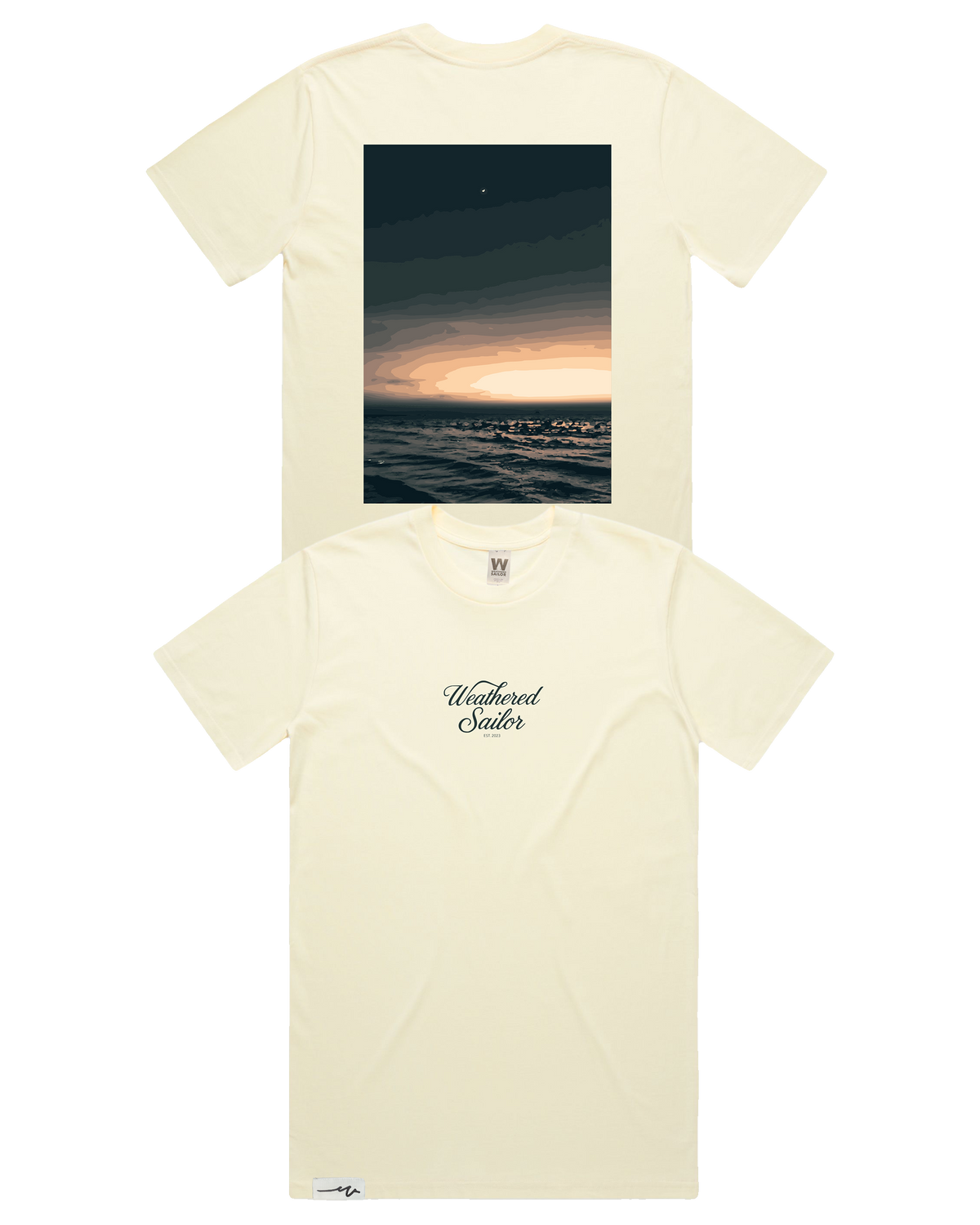 Solace Script Tee (transparent)
