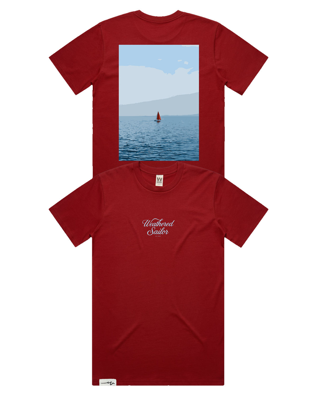 Voyage Script Tee (transparent)