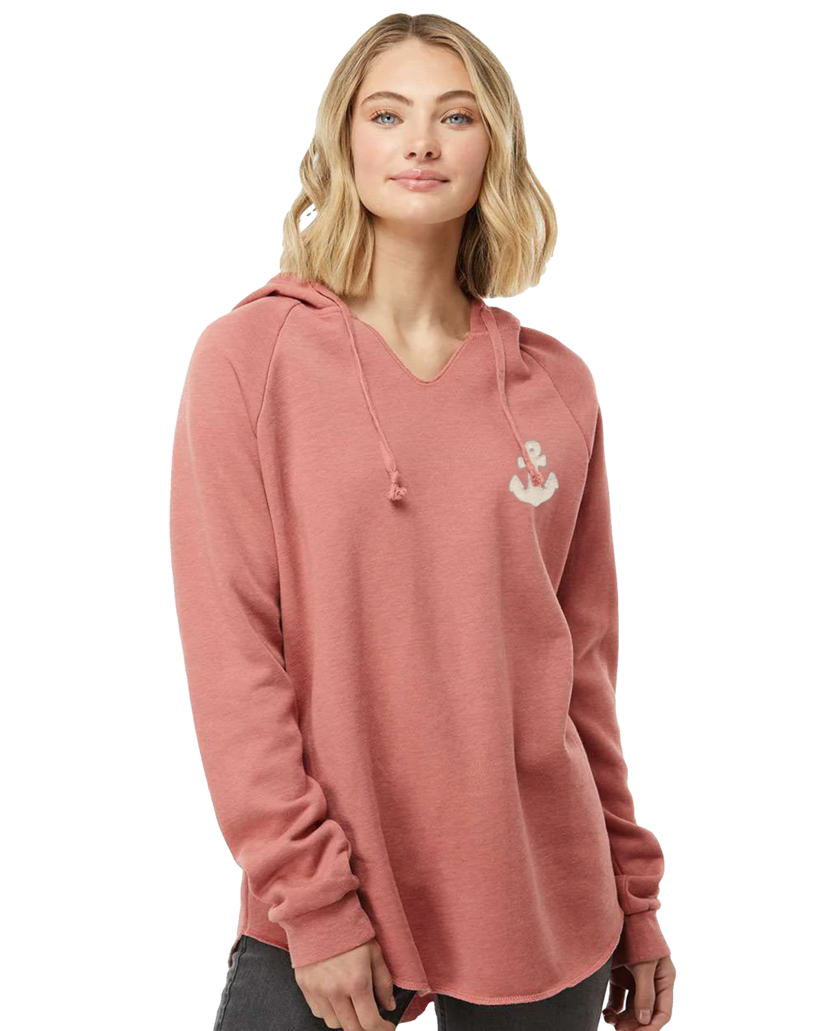 Chenille Anchor Lounger - Hoodie (transparent)