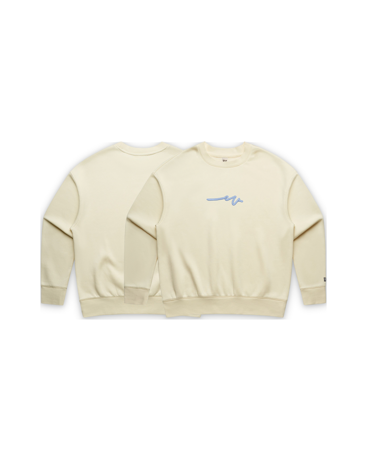 Puff Dub Cropped Crew — Butter