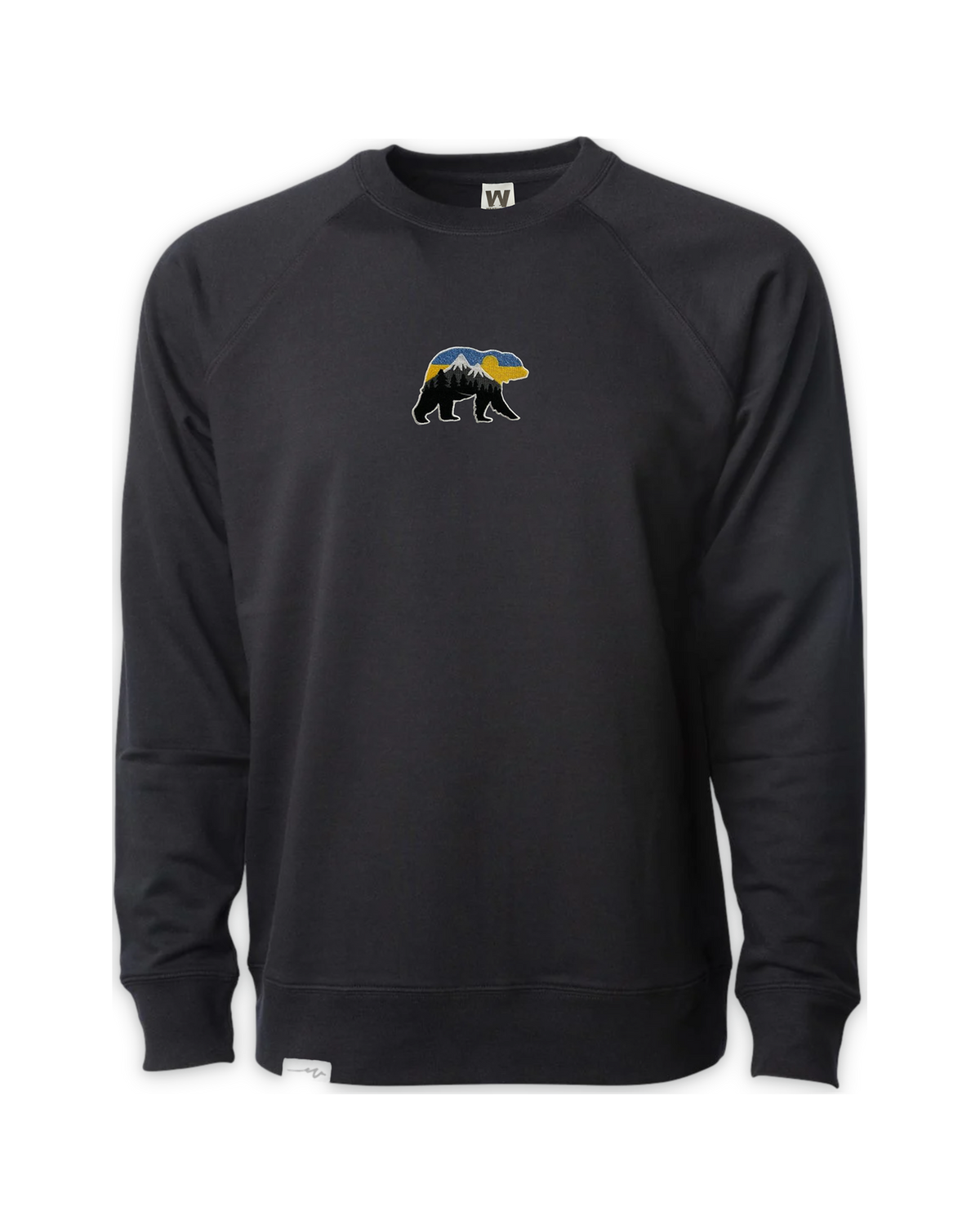 Light Bear At The Mountains Crew — Black