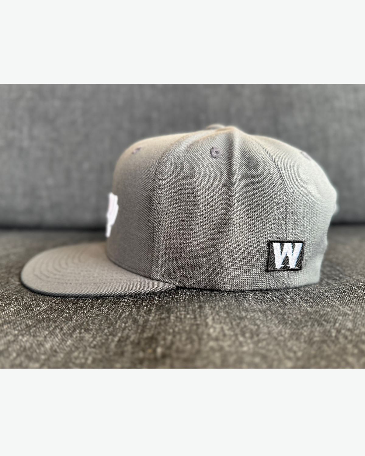Ahoy White Puff Flat Bill