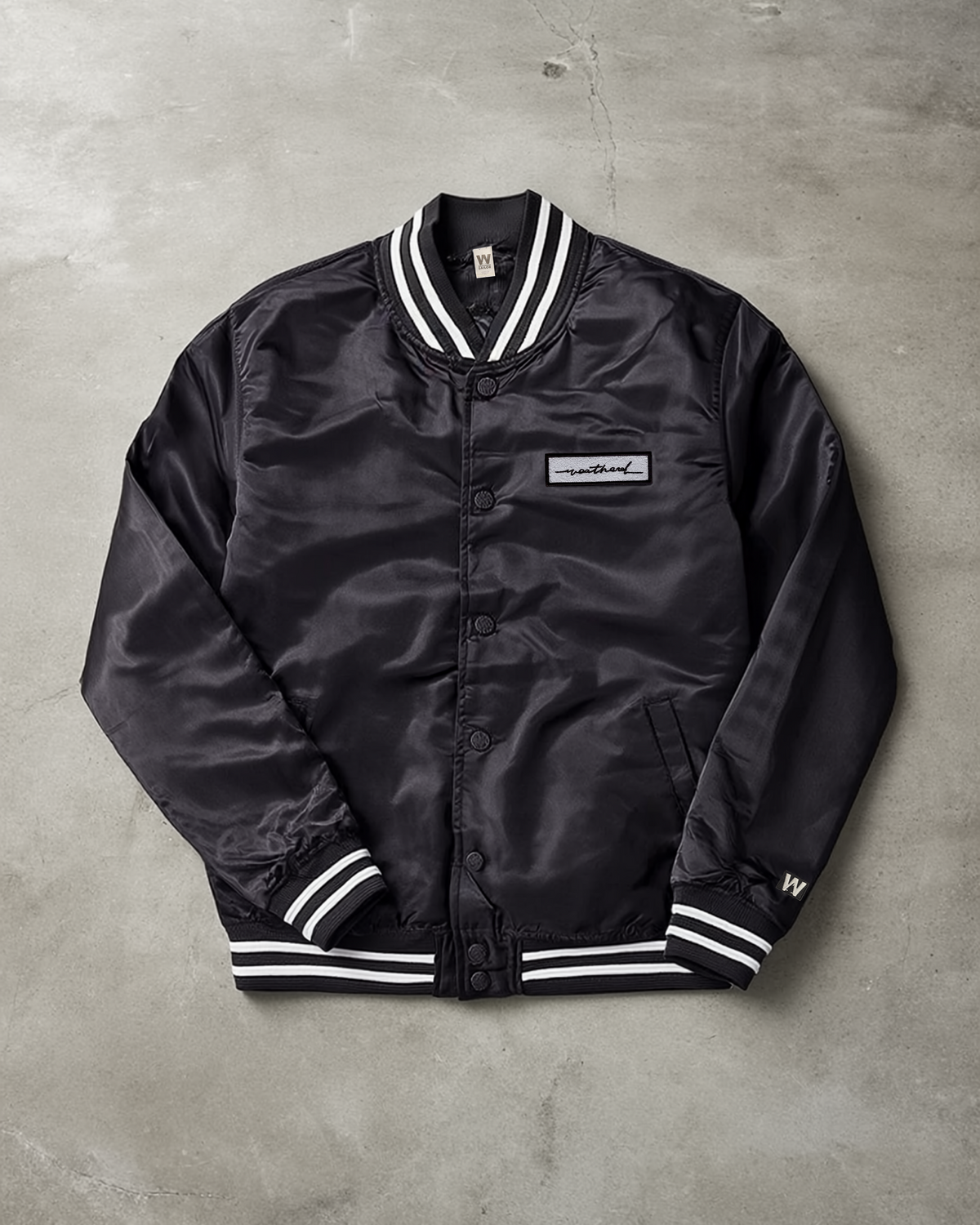 Sketchy Anchor Varsity Bomber — Weathered Sailor