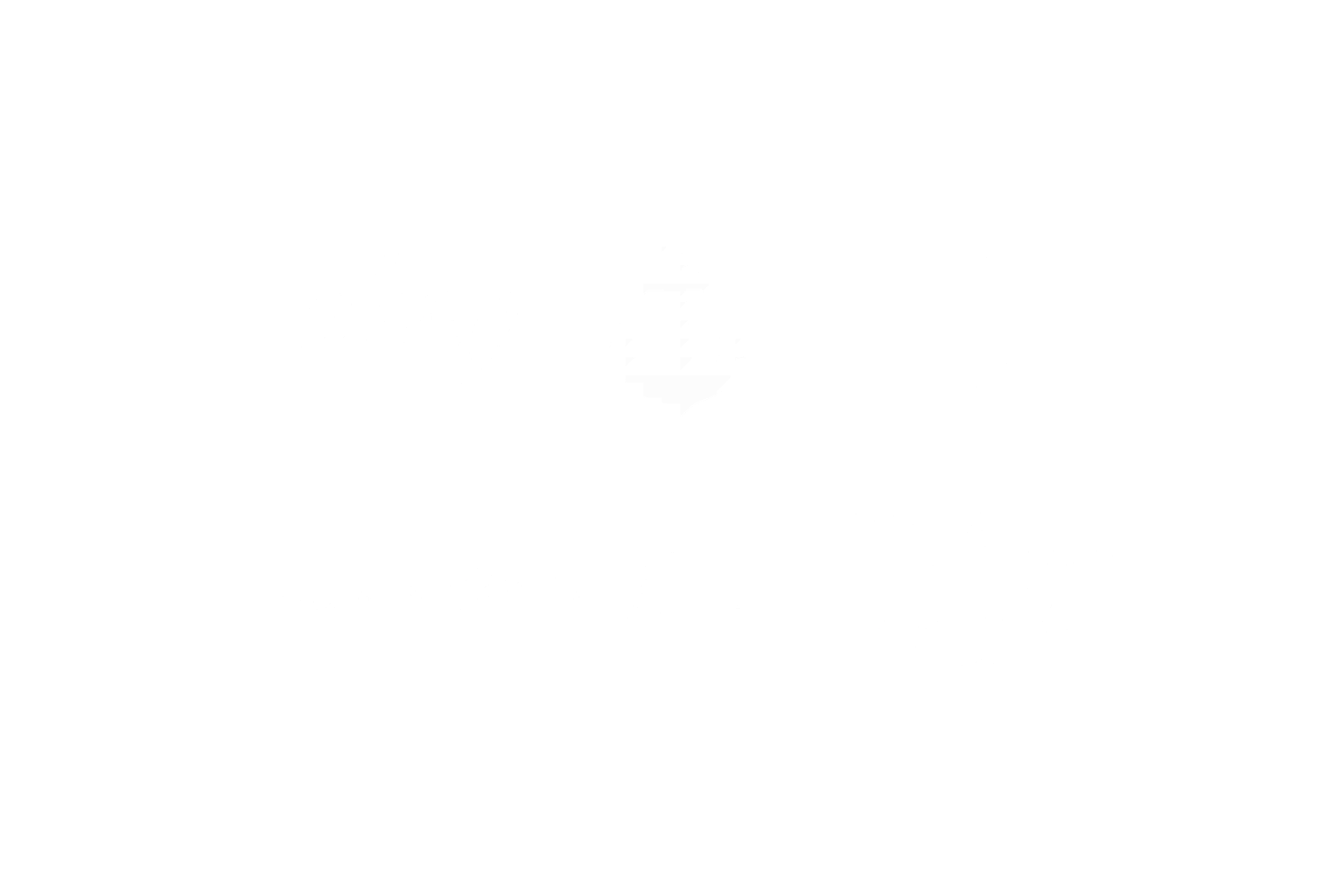 The five Weathered Sailor symbols — ahoy, the anchor, the Bear, sketchy, and script — in white.