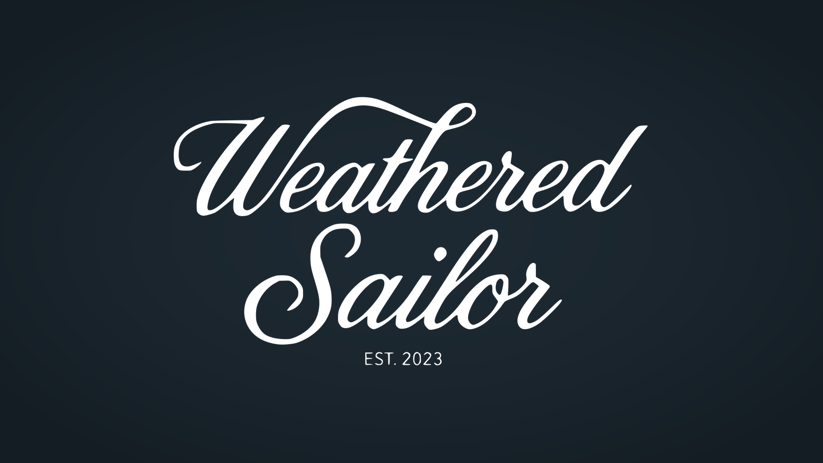Weathered Sailor script wordmark