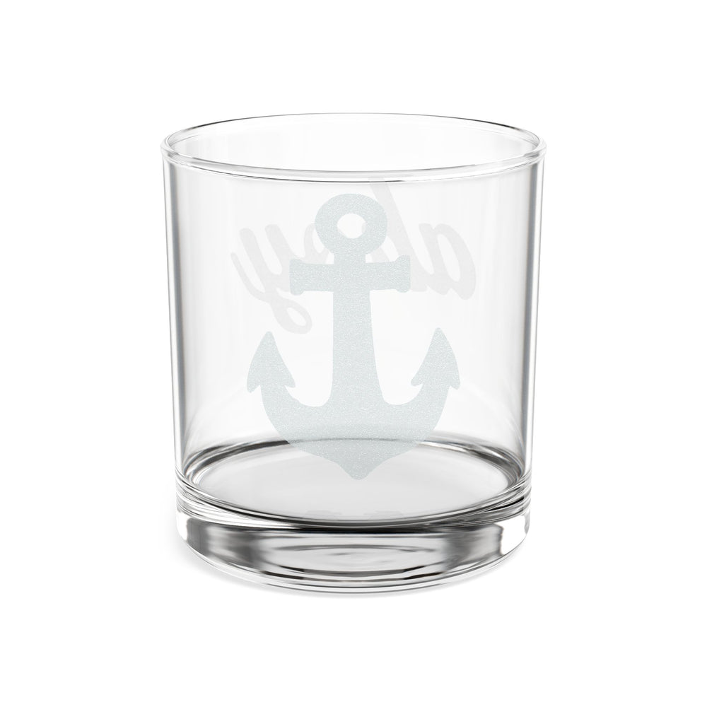 Ahoy Engraved Whiskey Glass, 10.5oz