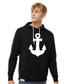 Anchored White Tie Lightweight Hoodie