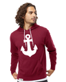 Anchored White Tie Lightweight Hoodie