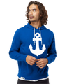 Anchored White Tie Lightweight Hoodie