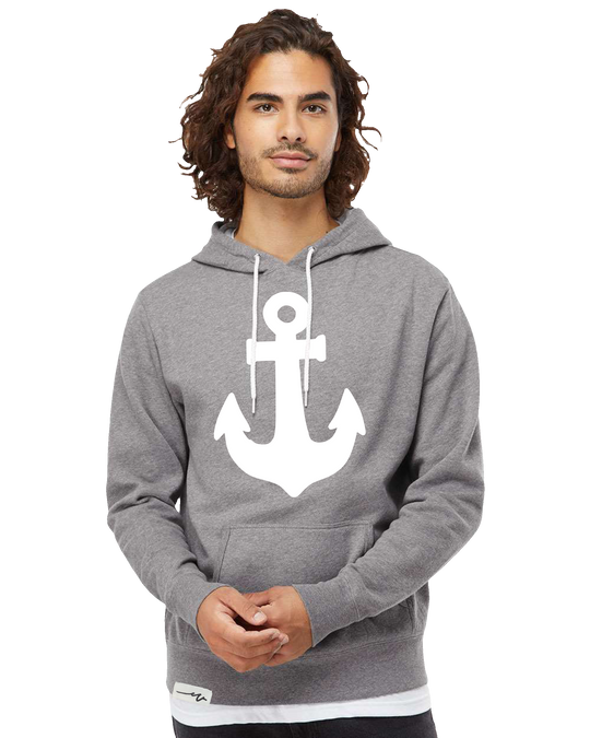 Anchored White Tie Lightweight Hoodie (transparent)