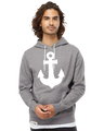 Anchored White Tie Lightweight Hoodie