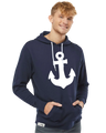 Anchored White Tie Lightweight Hoodie