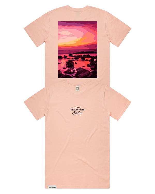 Afterglow Script Tee (transparent)