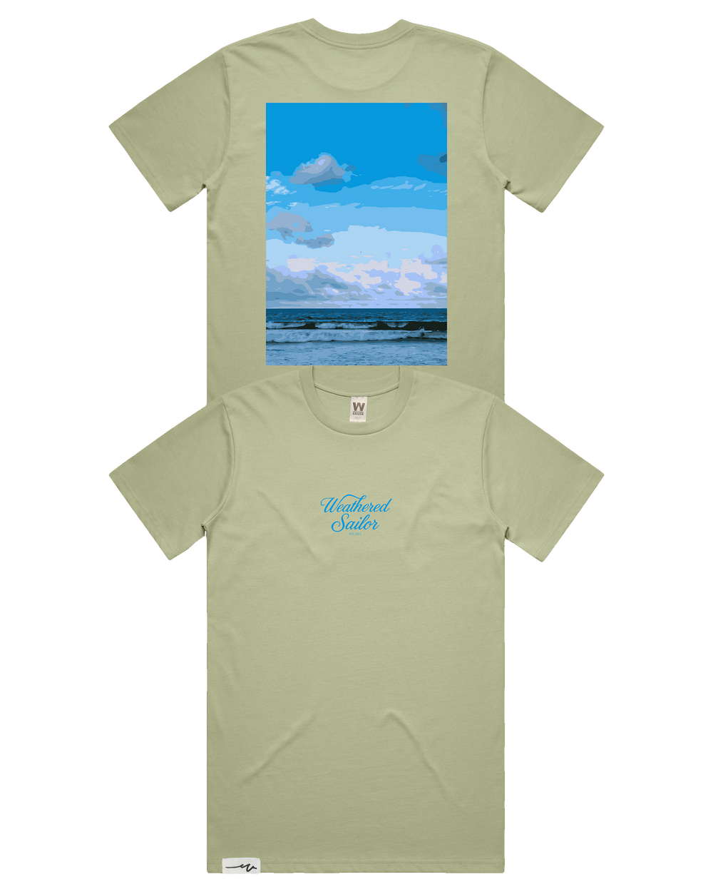 Becoming Script Tee (transparent)