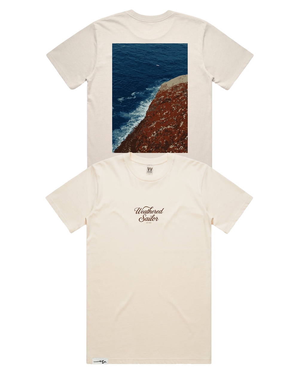Brink Script Tee (transparent)