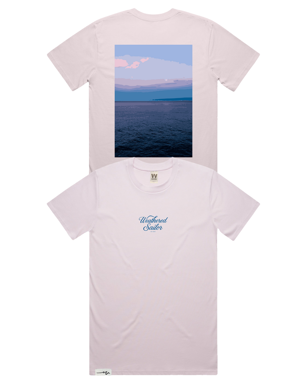 Calm Script Tee (transparent)