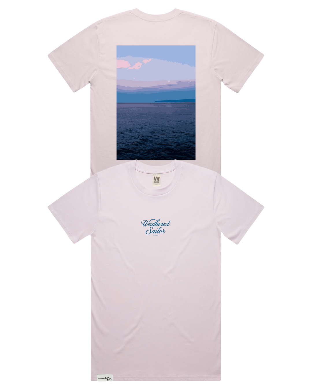 Calm Script Tee (transparent)