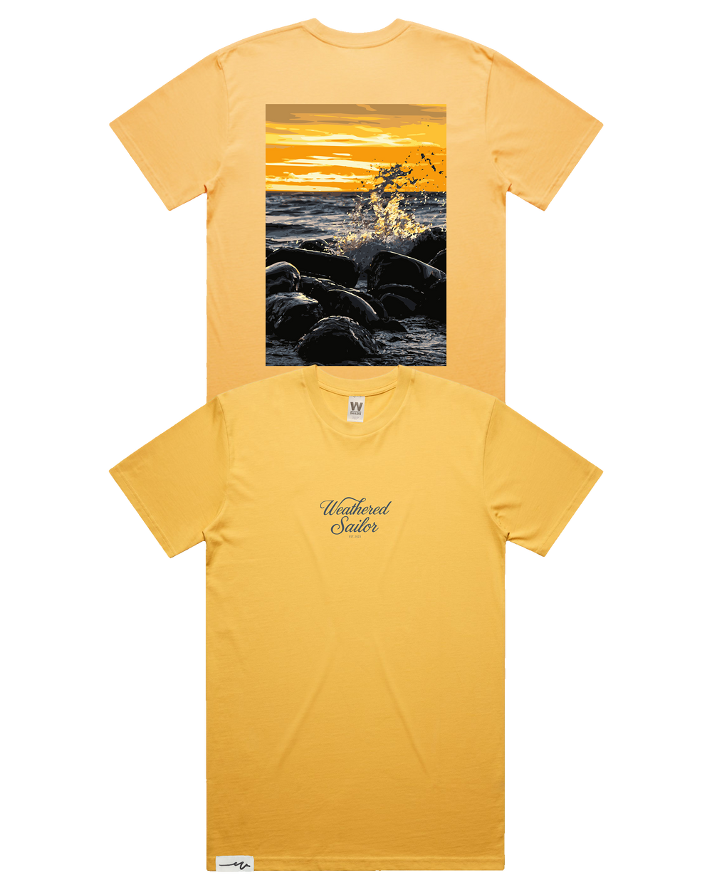 Clash Script Tee (transparent)