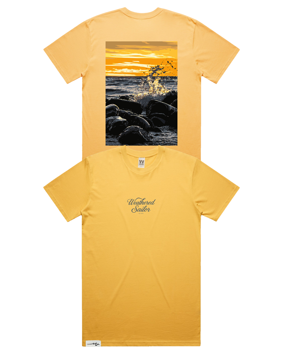 Clash Script Tee (transparent)