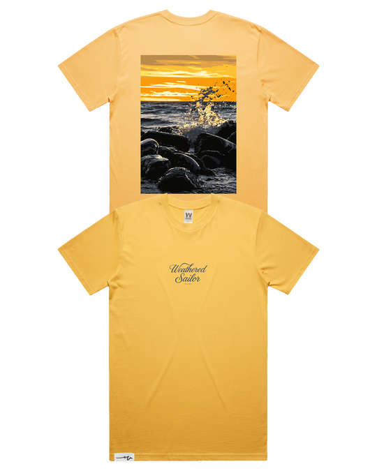 Clash Script Tee (transparent)