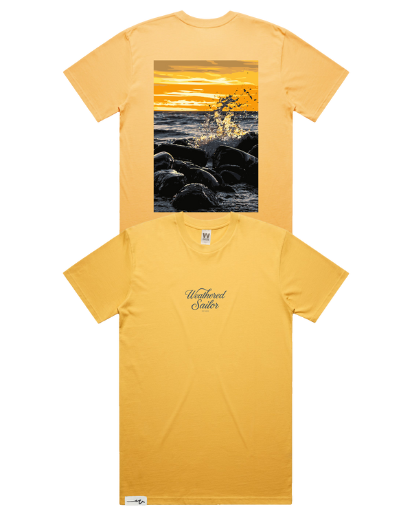 Clash Script Tee (transparent)