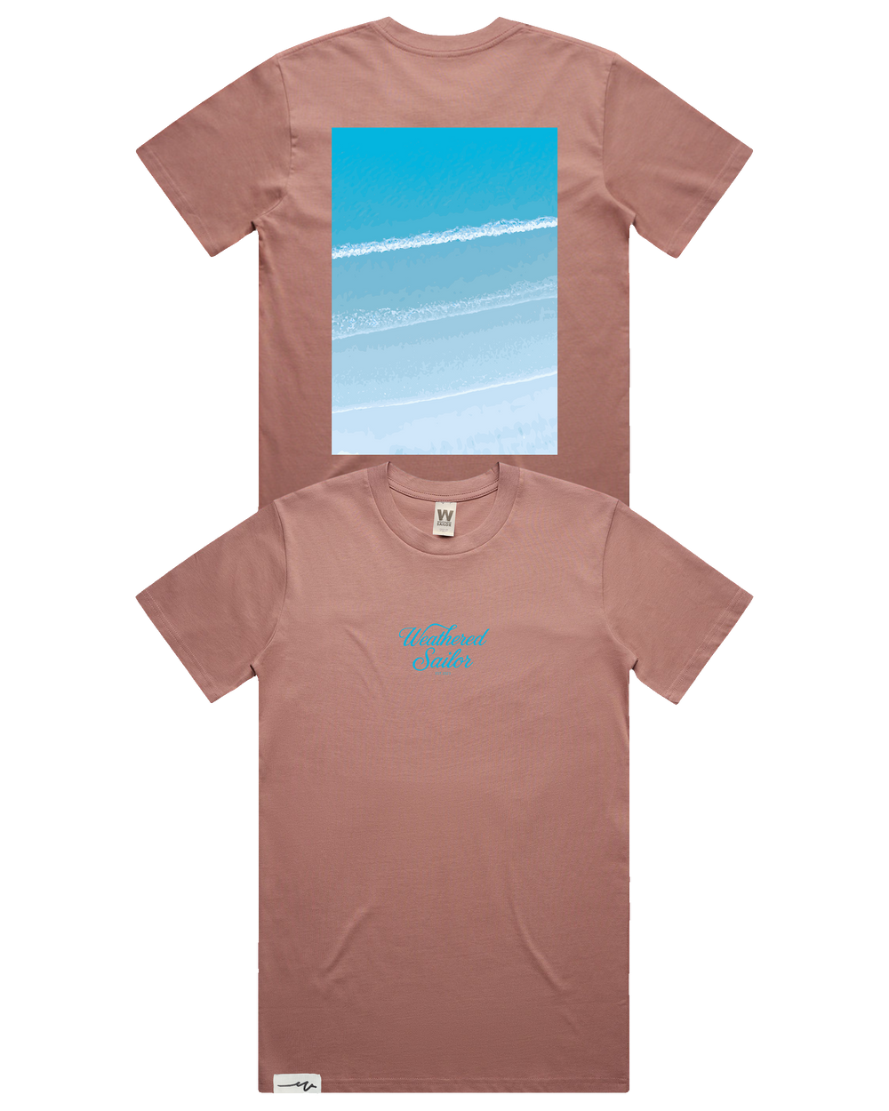 Drift Script Tee (transparent)