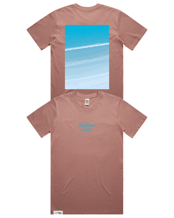 Drift Script Tee (transparent)