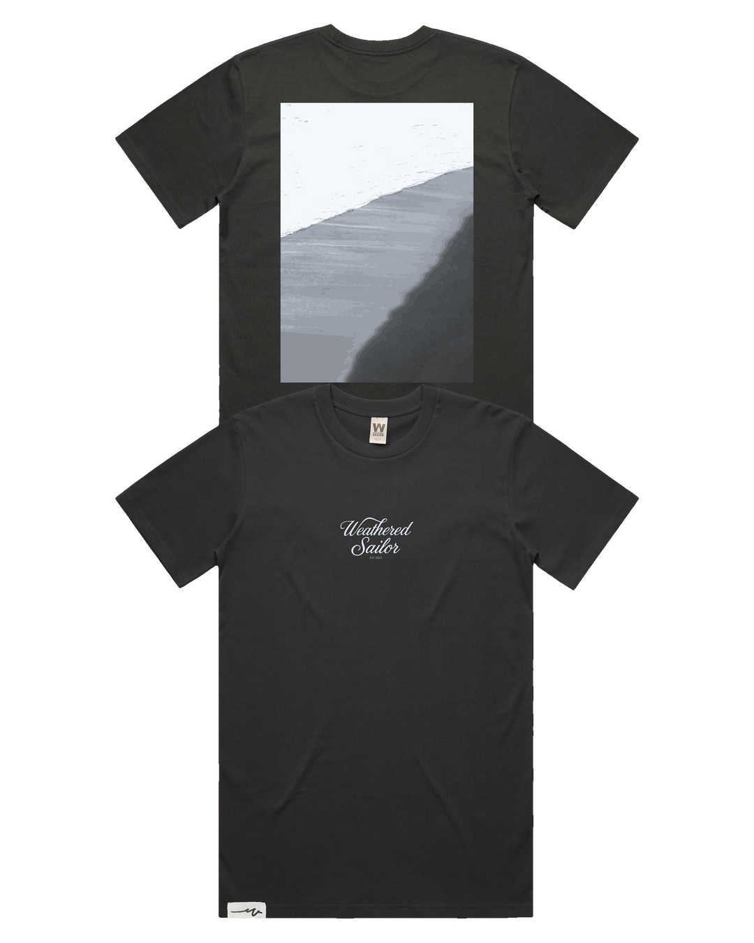 Edge Script Tee (transparent)