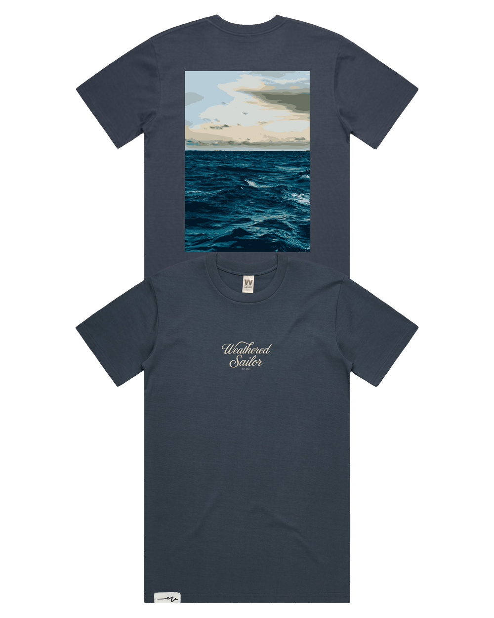 Endure Script Tee (transparent)