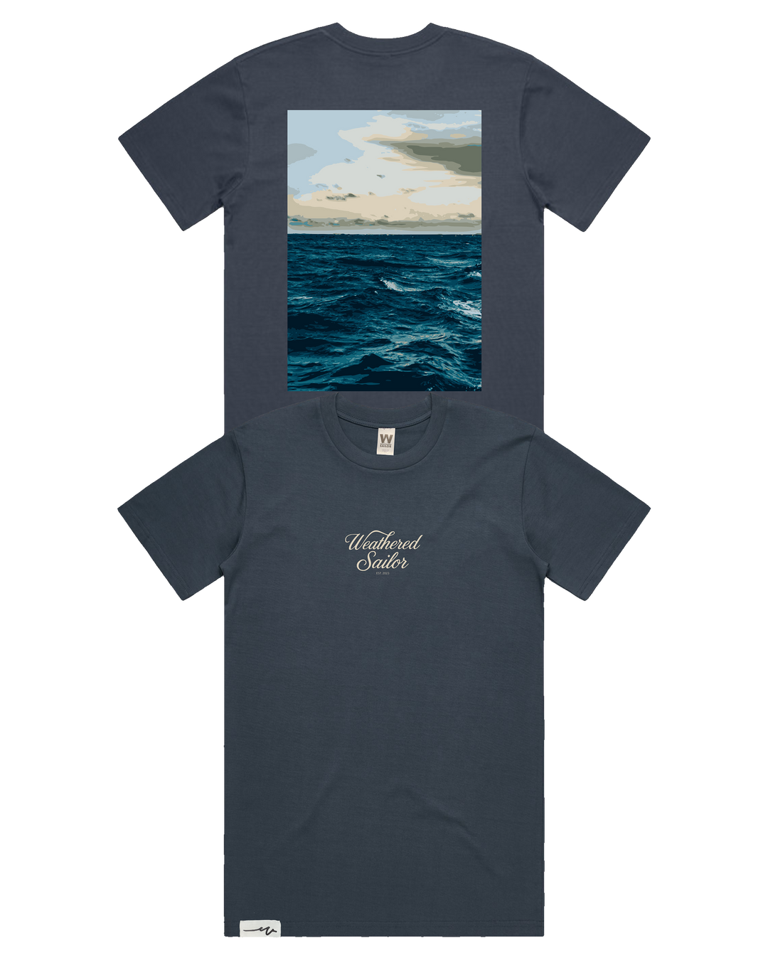 Endure Script Tee (transparent)