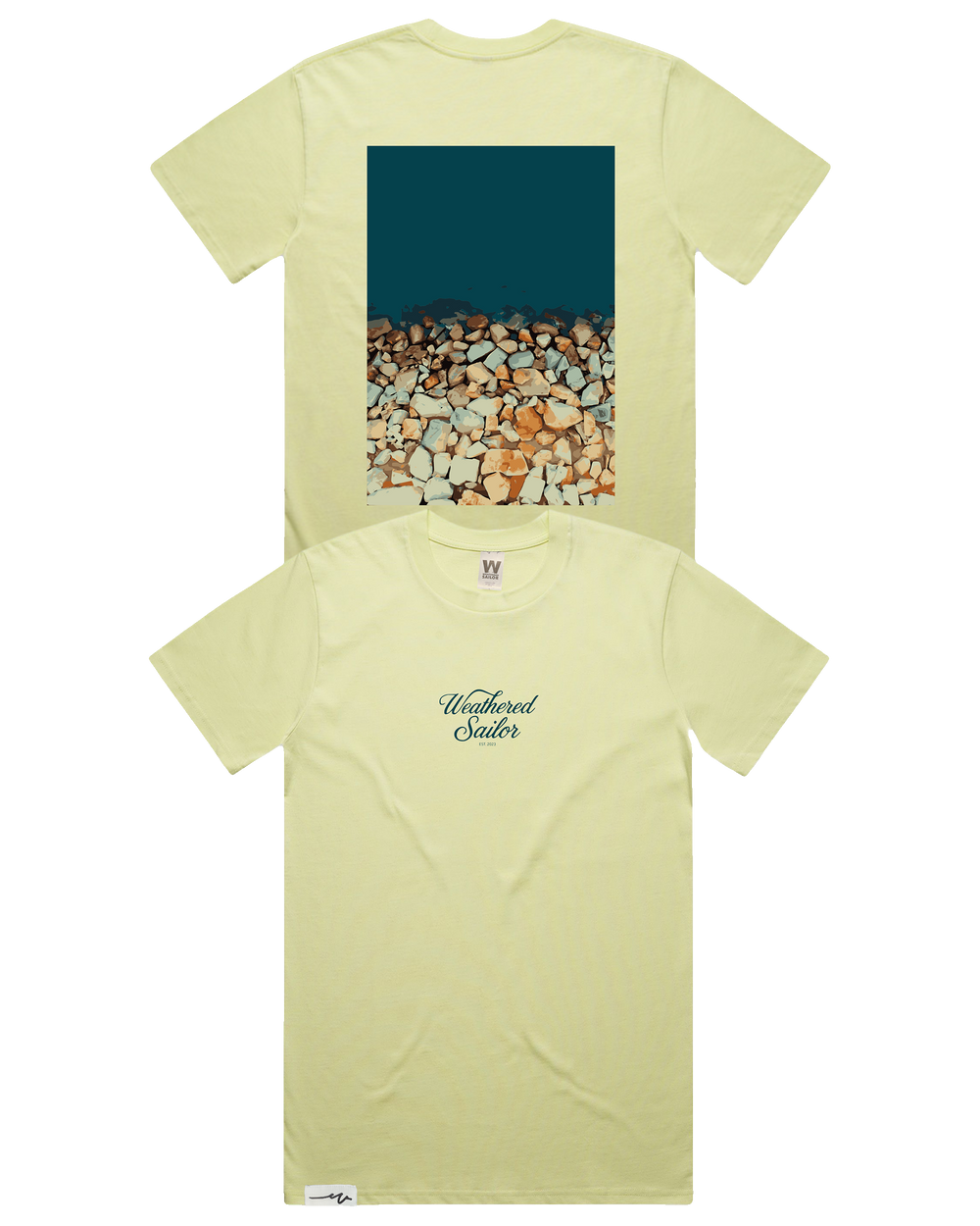 Grounded Script Tee (transparent)