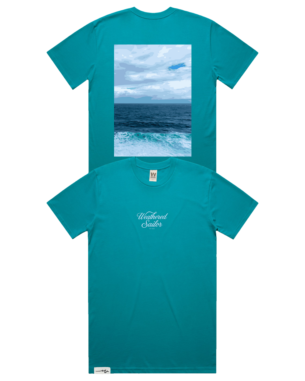 Haven Script Tee (transparent)