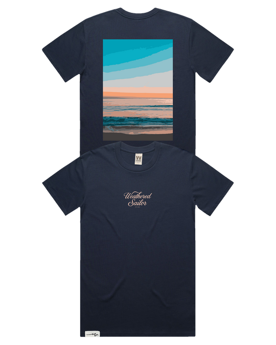 Horizon Script Tee (transparent)