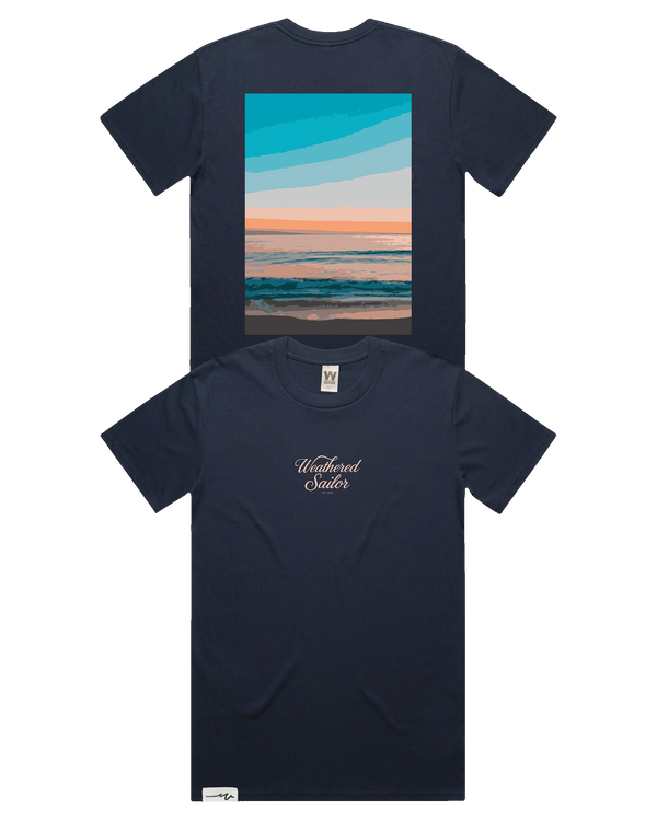 Horizon Script Tee (transparent)