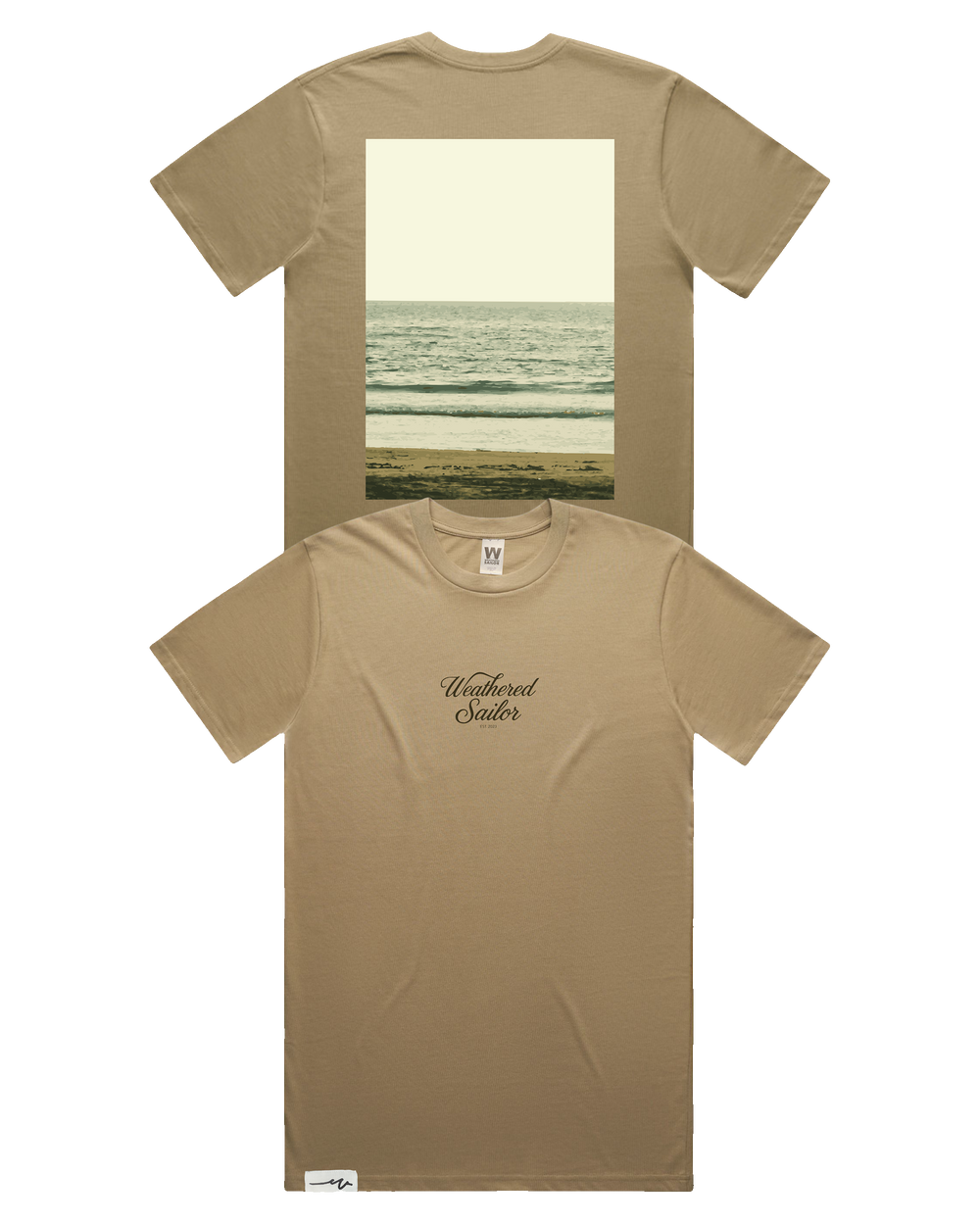 Hush Script Tee (transparent)