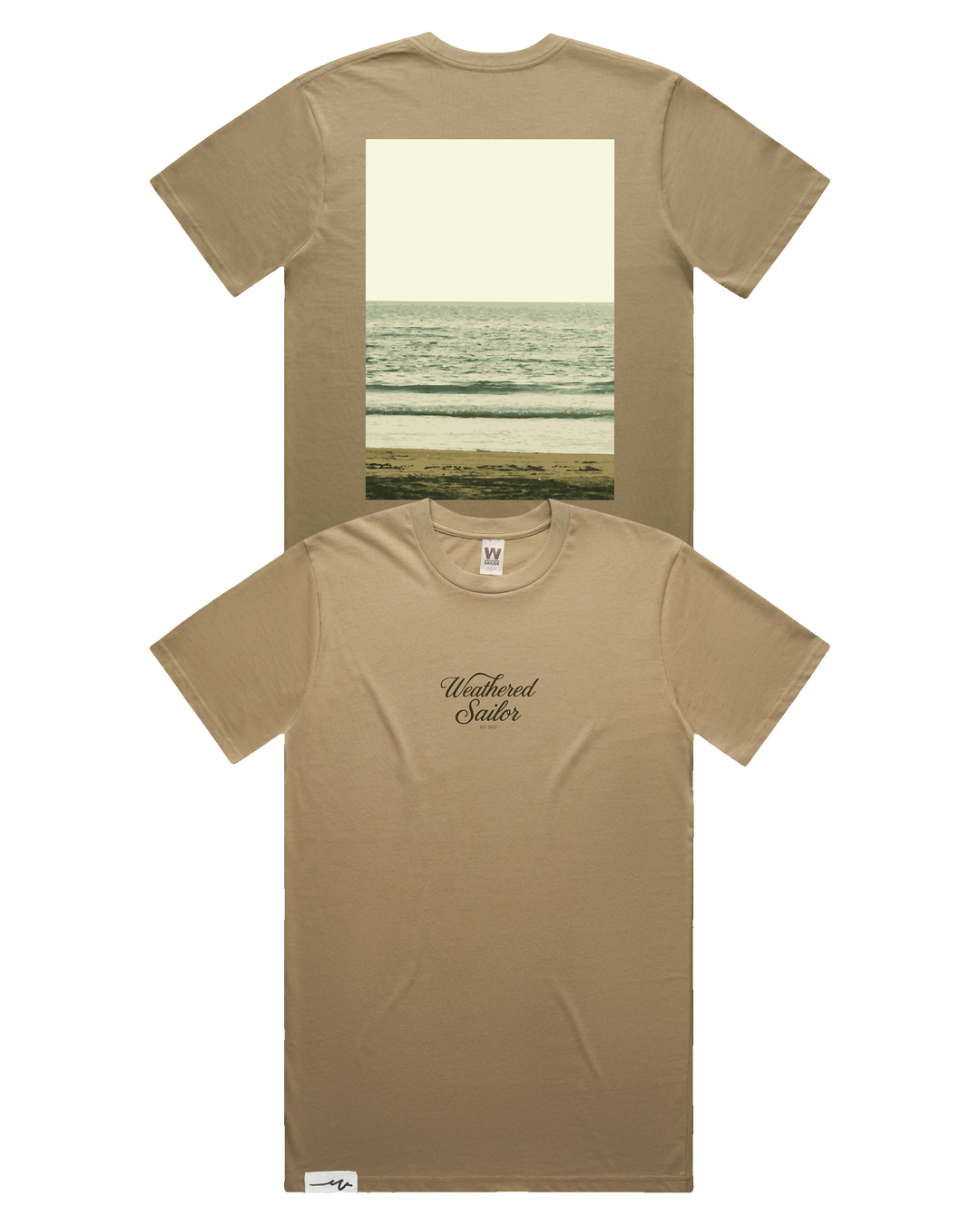 Hush Script Tee (transparent)