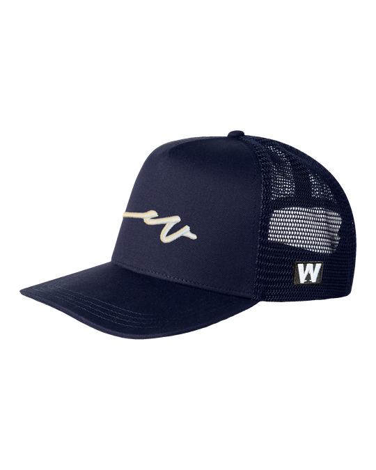 Sketchy Dub Solid Trucker - White Branding (transparent)