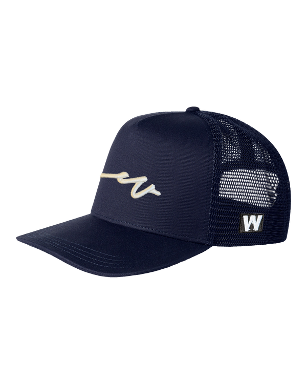 Sketchy Dub Solid Trucker - White Branding (transparent)