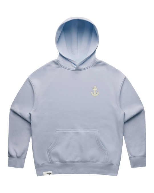 Lady Anchor Script Chillin Hoodie (transparent)