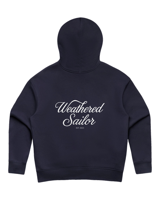 Lady Anchor Script Chillin Hoodie (transparent)