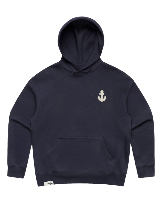 Lady Anchor Script Chillin Hoodie (transparent)
