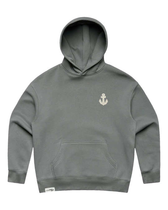 Lady Anchor Script Chillin Hoodie (transparent)