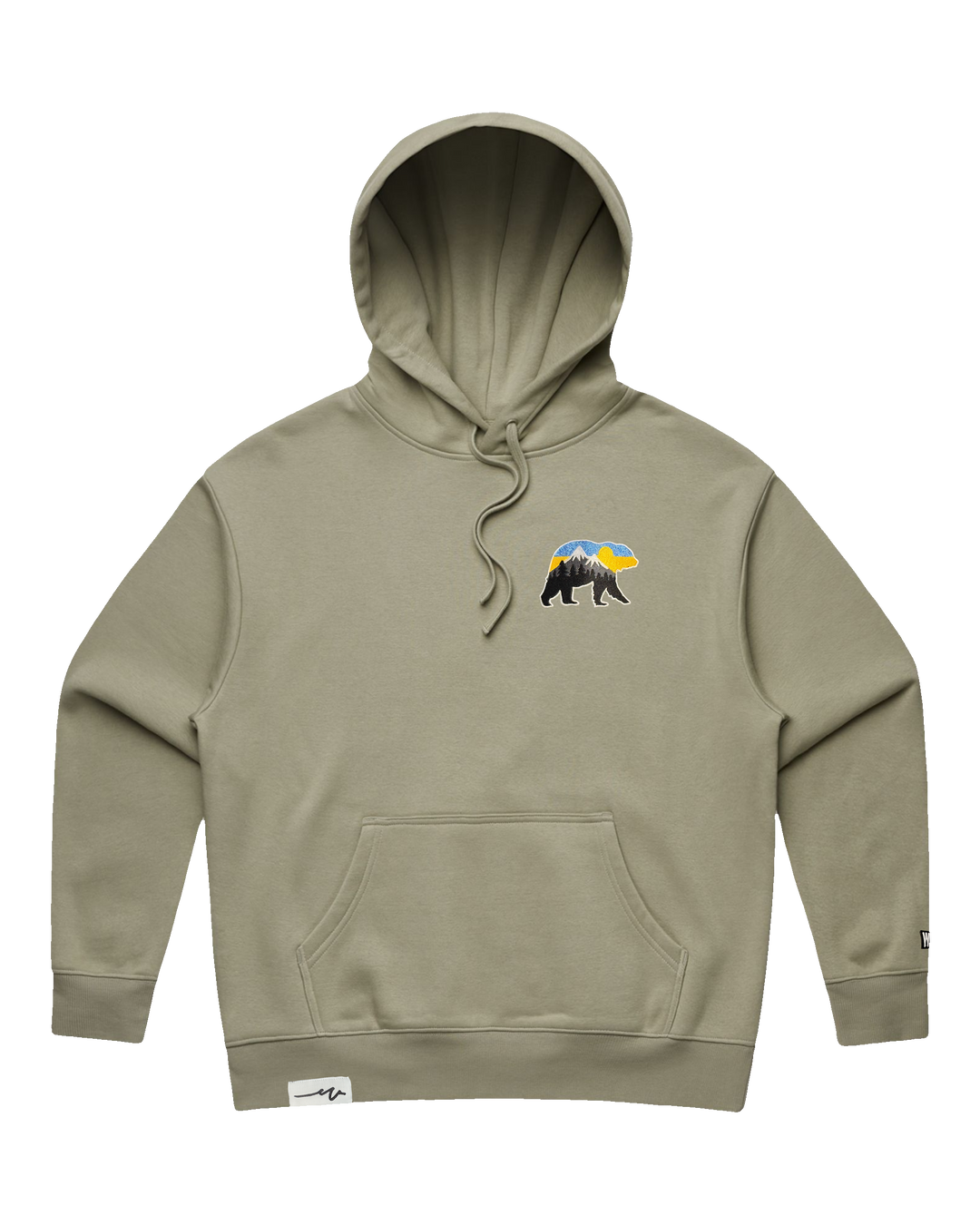 Bear With Me – At The Mountains Heavy Cropped Hood (transparent)