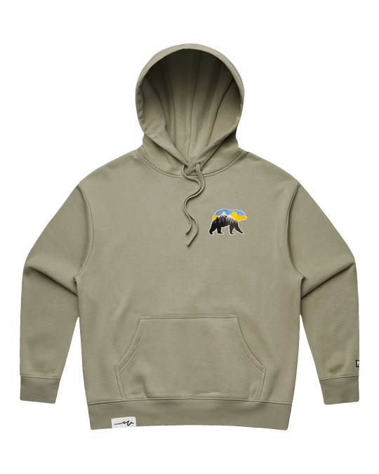 Bear With Me – At The Mountains Heavy Cropped Hood (transparent)